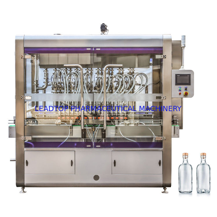 Machine de remplissage et de fermeture de bouteilles de jus Machine de remplissage de bouteilles de jus 0.6MPa Pression d'air < 1% précision