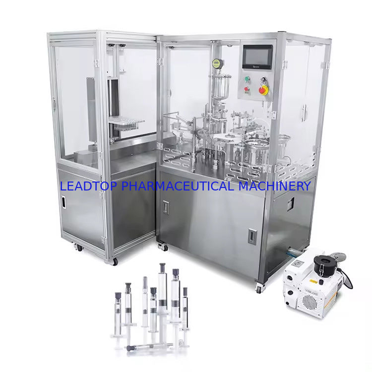 Précision de la machine de remplissage des seringues en acier inoxydable Capacité de production de 1700 à 2800 p/h