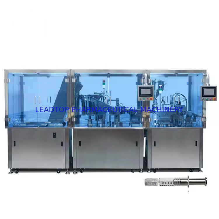 Machine automatique de remplissage de seringue à commande PLC avec une grande capacité de production de 1700 à 2800 p/h