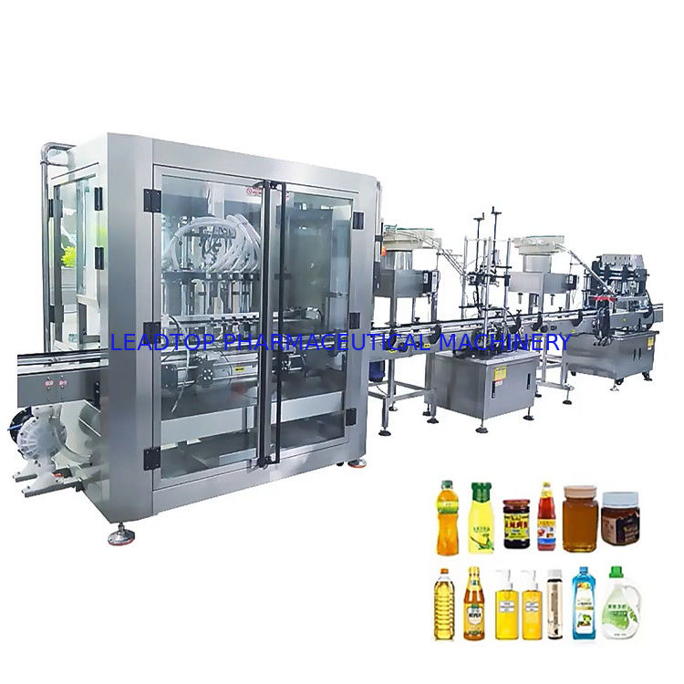 8/12/14/16 Bouteilles Machine de remplissage et de fermeture de bouteilles liquides certifiée GMP