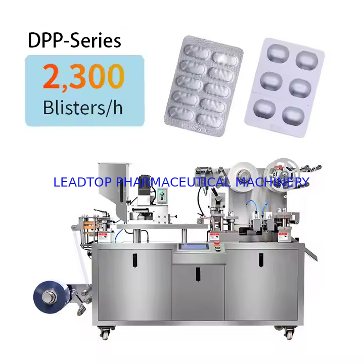 Machine de conditionnement sous blister 0,5-5 ml avec un niveau sonore de 75 dBA et une pression d'air de 0,6 MPa