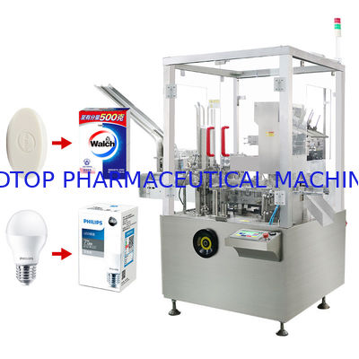 Bon prix Savon automatique de barre d'ampoule de petit produit de machine à emballer de boîte de carton de charge verticale en ligne