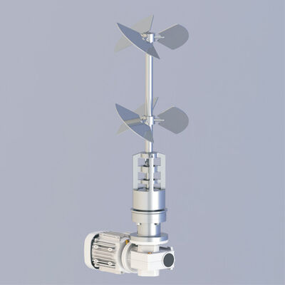 Bon prix 316L SS Sanitaire Mélangeur de fond magnétique Aliments Biopharmaceutiques FDA GMP Étanche à l'usure en ligne