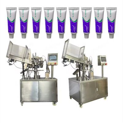 Bon prix Factory Custom Cream Glue Automatic Metal Aluminum Soft Tube Filling Sealing Tube Filling Machine en ligne